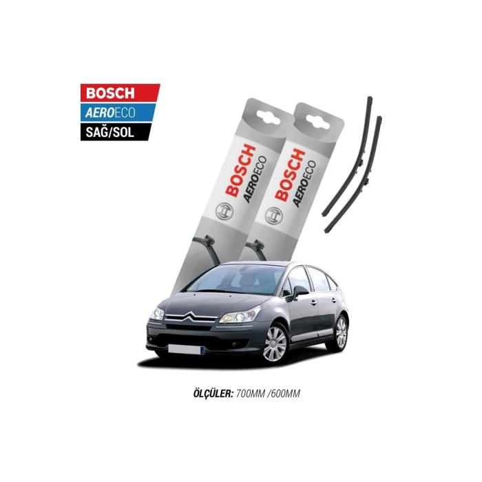 Citroen C4 2009 Model Bosch Aeroeco Muz Silecek Takımı