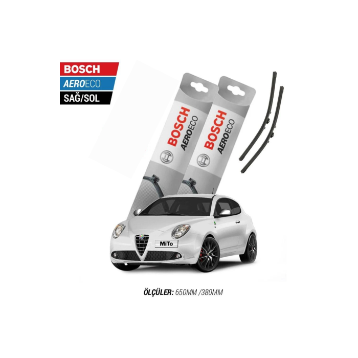 Alfa Romeo Mito 2012 Model Bosch Aeroeco Muz Silecek Takımı