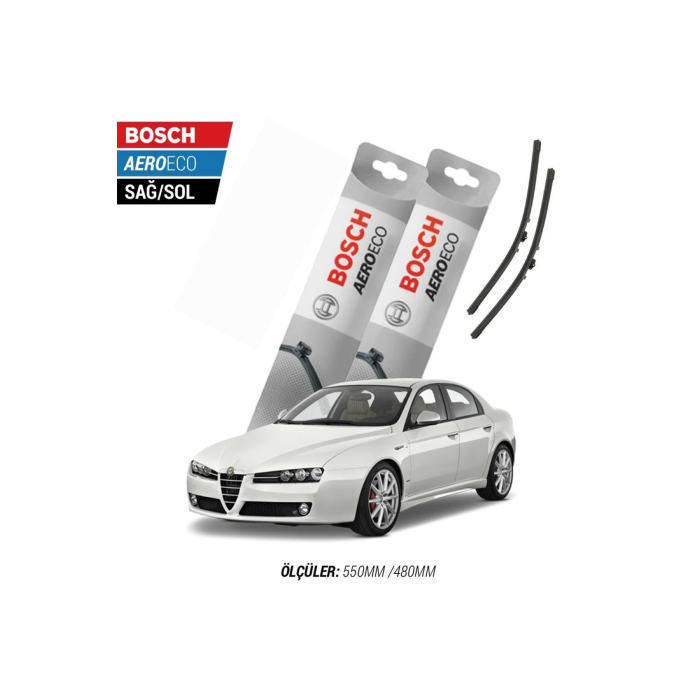 Alfa Romeo 159 2011 Model Bosch Aeroeco Muz Silecek Takımı