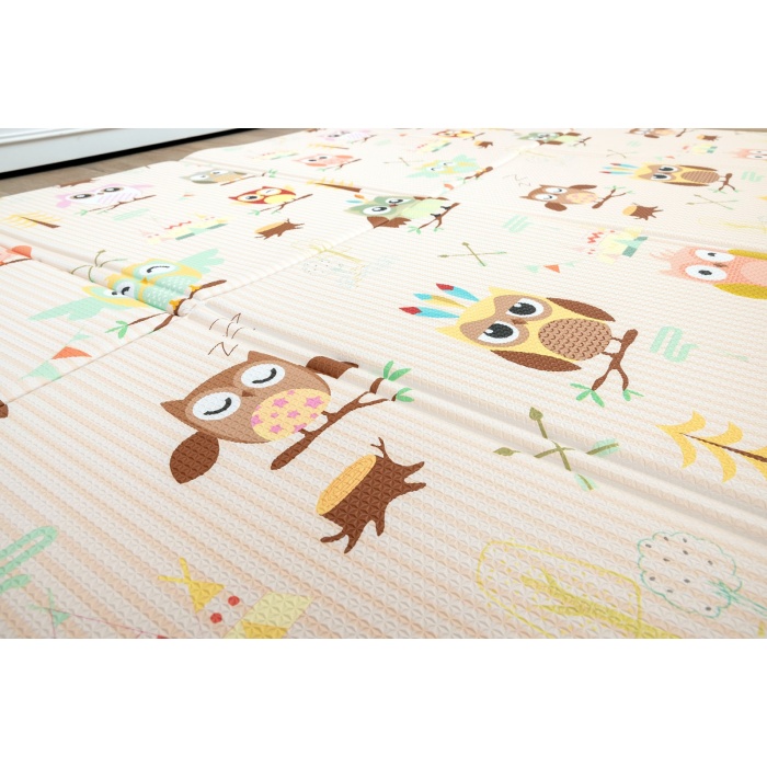 OGGİA Owl Party Premium Katlamalı Oyun Matı / Halısı 130cm*190cm*12mm MAT 018