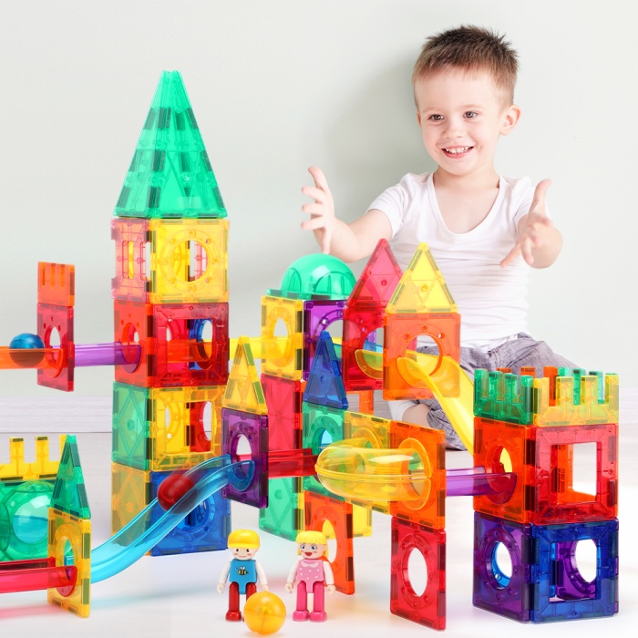 OGGİA Marble Run 200 Parça Premium Manyetik Oyuncak Seti KBKG-200