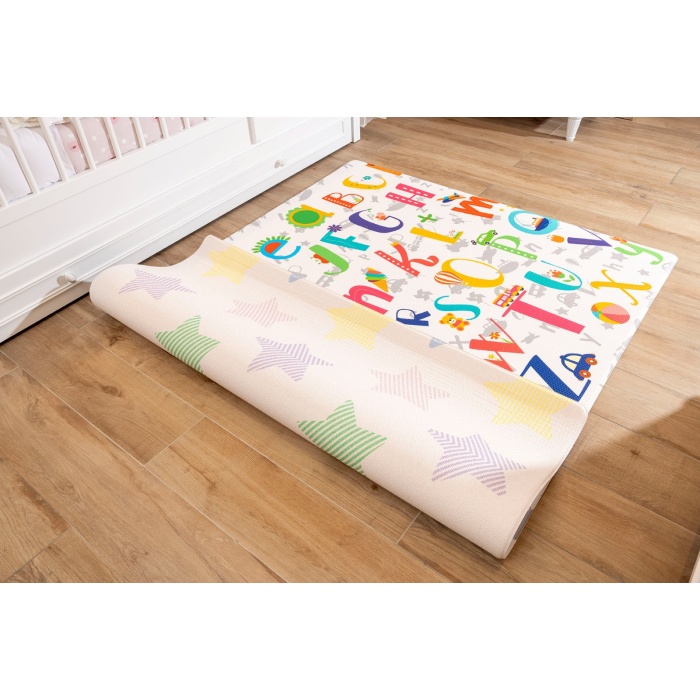 OGGİA Toy Alphabet Premium Oyun Matı / Halısı 140 cm*195 cm*12 mm