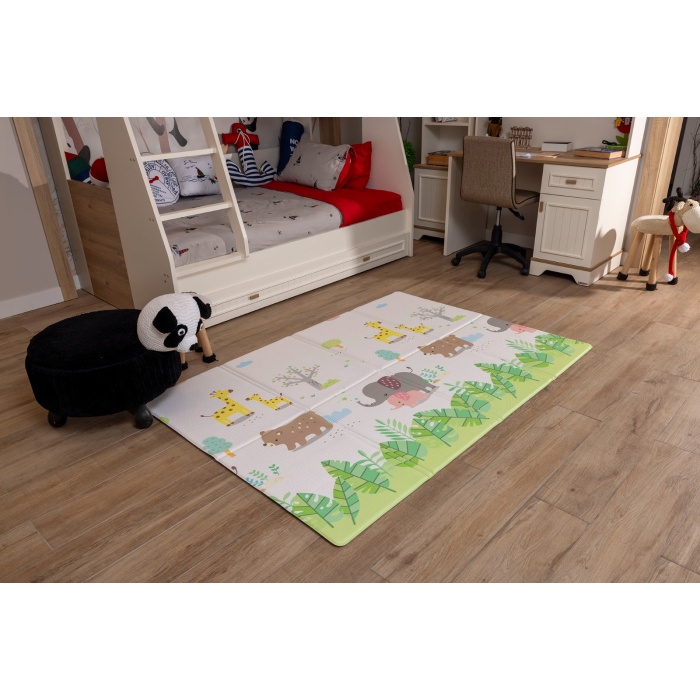 OGGİA Zoo Premium Katlamalı Oyun Matı / Halısı 130cm*190cm*12mm Mat006