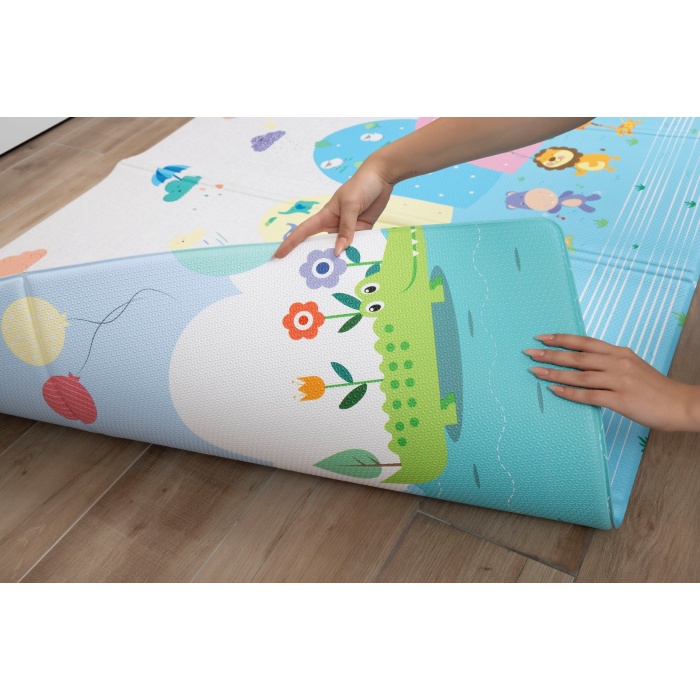 OGGİA Animal Park Premium Katlamalı Oyun Matı / Halısı 130cm*190cm*12mm MAT 032