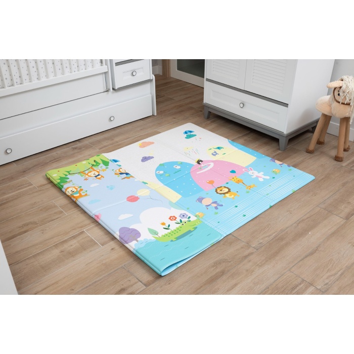 OGGİA Animal Park Premium Katlamalı Oyun Matı / Halısı 130cm*190cm*12mm MAT 032