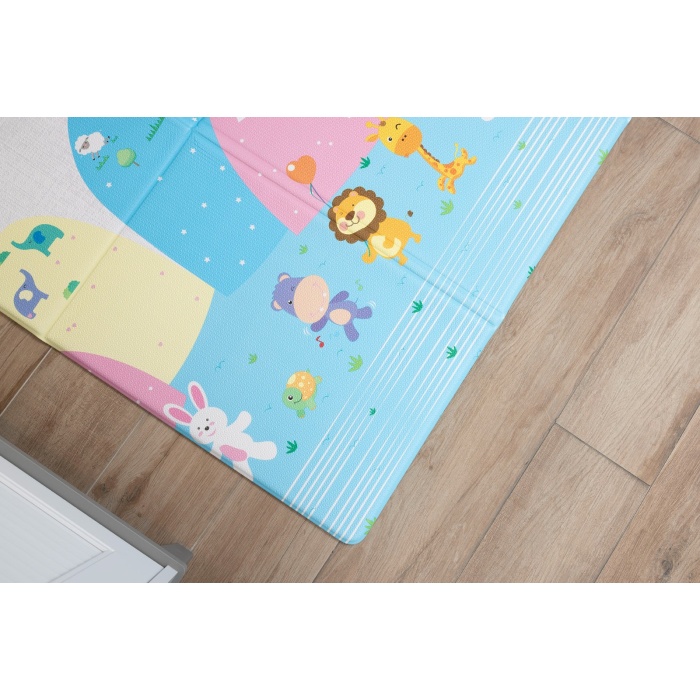 OGGİA Animal Park Premium Katlamalı Oyun Matı / Halısı 130cm*190cm*12mm MAT 032