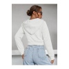 Kadın Sweatshirt 3 Iplik Kapşonlu Crop Sweatshirt