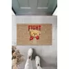 Bej Kapı Önü Paspası Fight For You Ayıcık Desen  K-3321