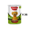 PETEKO KUZU ETLİ YAŞ KÖPEK MAMASI 400 GR 36LI