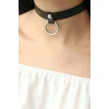 Halkalı Şık Deri Choker Tasma - Brf253