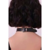 Püsküllü Deri Tasma, Deri Choker, Püskül Detaylık Şık Choker - Brf1236