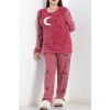 Battal Polar Pijama Takımı Fuşya