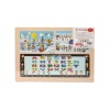 Nessiworld   ONY-109-110-111-112 Ahşap Eğitici Çocuk Puzzle -Kış Mevsimi