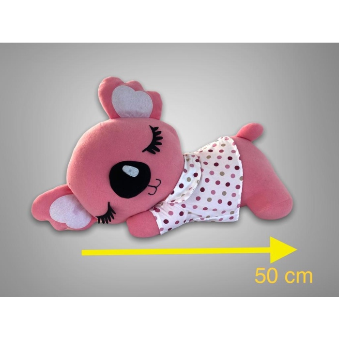 Sevimli Koala Karakter Figür Peluş Oyuncak Pembe 50 cm Oyun ve Uyku Arkadaşı