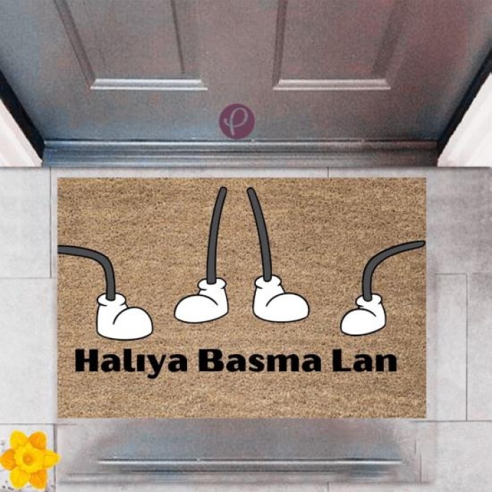 Kapı Önü Paspası Dekoratif Dijital Baskı Halıya Basma Lan P-2384