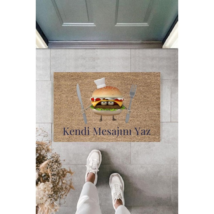 Dijital Baskı Kişiye Özel İç Kapı Dekorasyon Paspas  PS11214