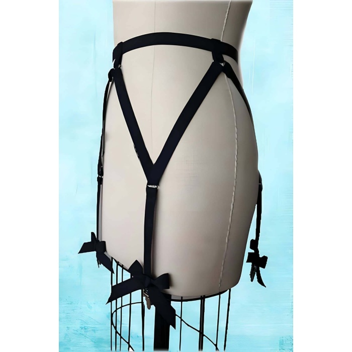 Fiyonklu Seksi Jartiyer Harness - Brf68