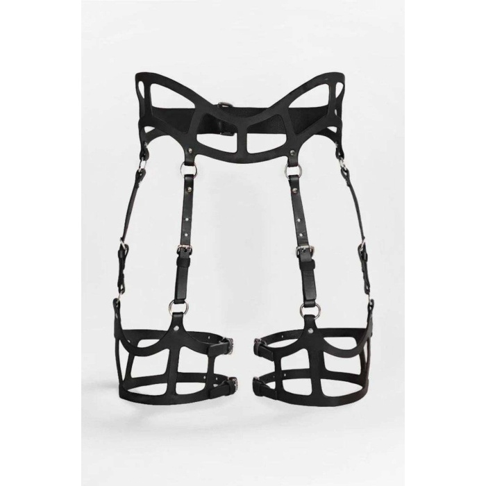 Seksi Deri Jartiyer Harness, Gotik Jartiyer - Apft1158