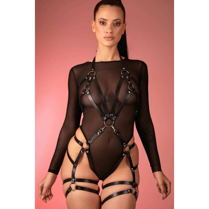 Fantezi Babydoll Harness Takım 800373