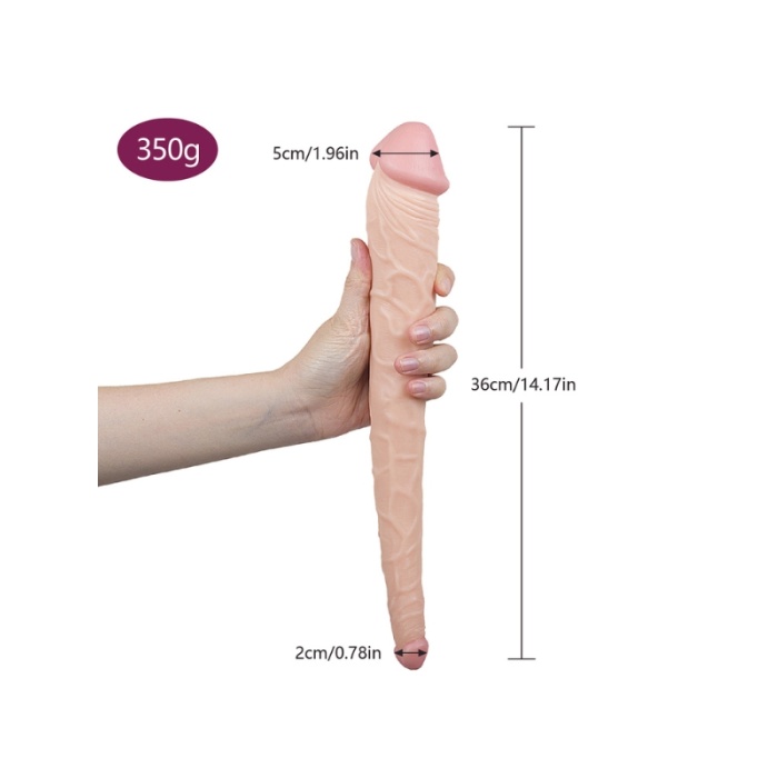 36 CM Çift Taraflı Lezbiyen Dildo