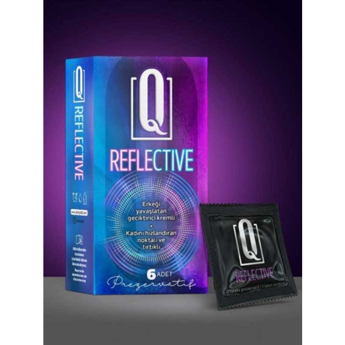 Q REFLECTİVE 6&apos;LI PREZERVATİF