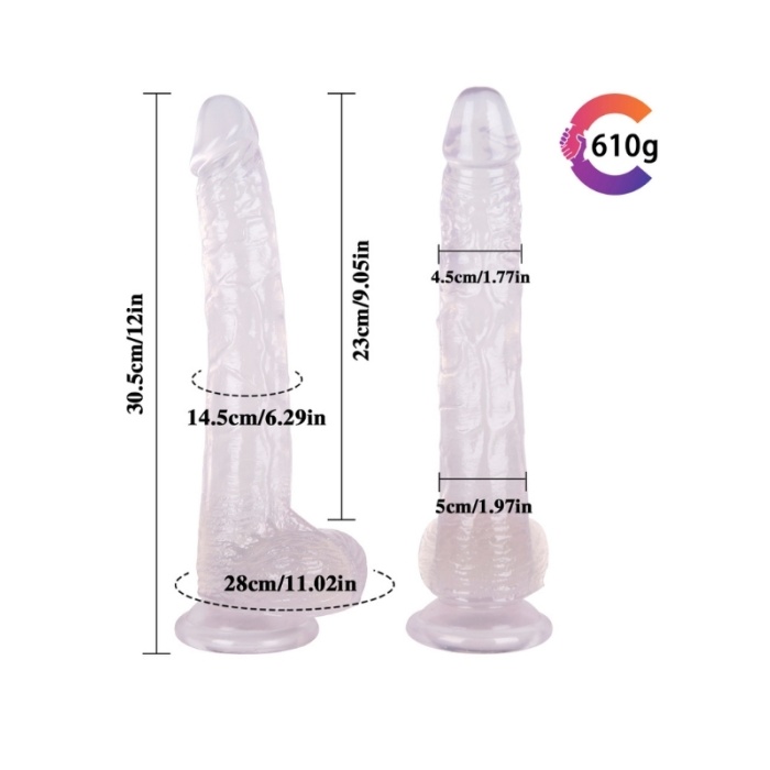 Noctis 29,5cm Beyaz Realistik Dildo No:25