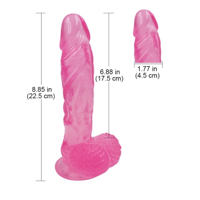 Noctis 22,5cm Pembe Realistik Dildo No:175