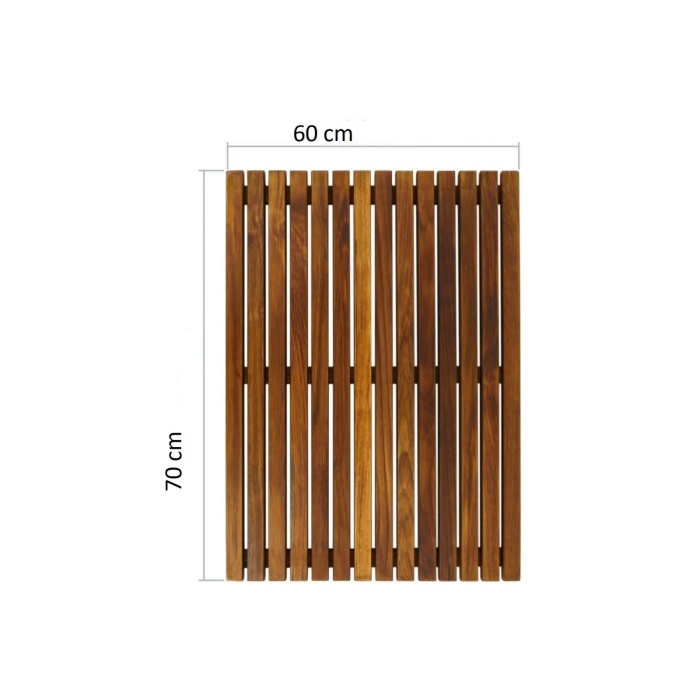 Ahşap Banyo Paspası. 60X70 cm.