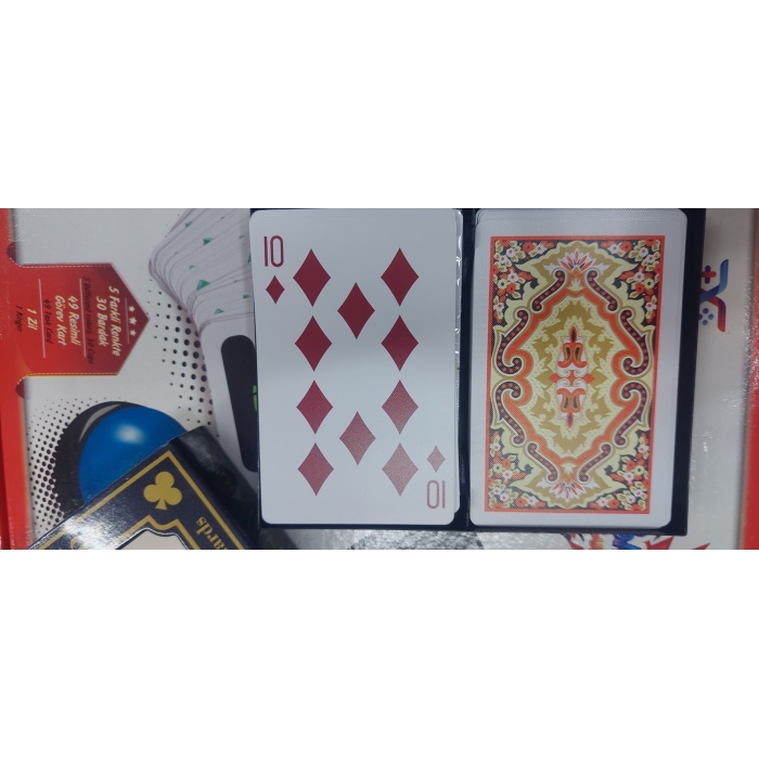 Pvc Poker İskambil Kağıdı Renk Pişti Kağıdı