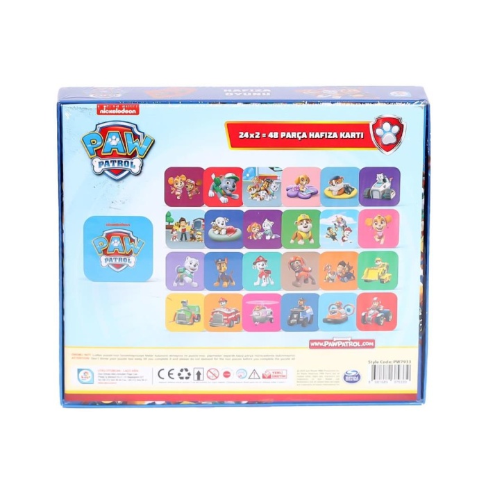 PW7933 Paw Patrol Hafıza Oyunu -Laço