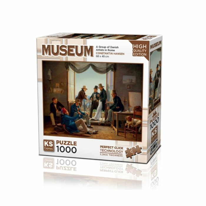 Nessiworld   20660 A Group Of Danish Artist in Rome 1000 Parça Puzzle -KSPuzzle