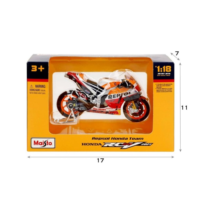 Nessiworld MAY 36372 Repsol Honda Team Motosiklet 2021 1:18 -Necotoys