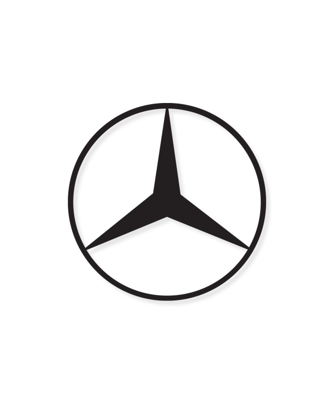 Mercedes Logosu Metal Tablo