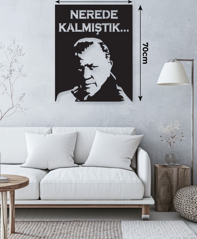 Nerde Kalmıştık Fatih Terim Metal Tablo