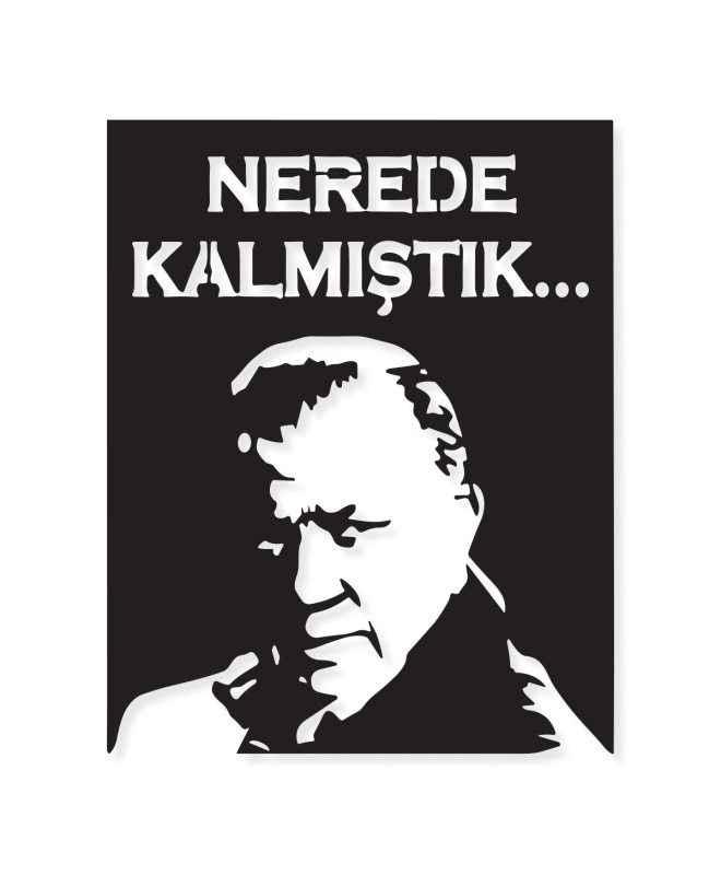 Nerde Kalmıştık Fatih Terim Metal Tablo