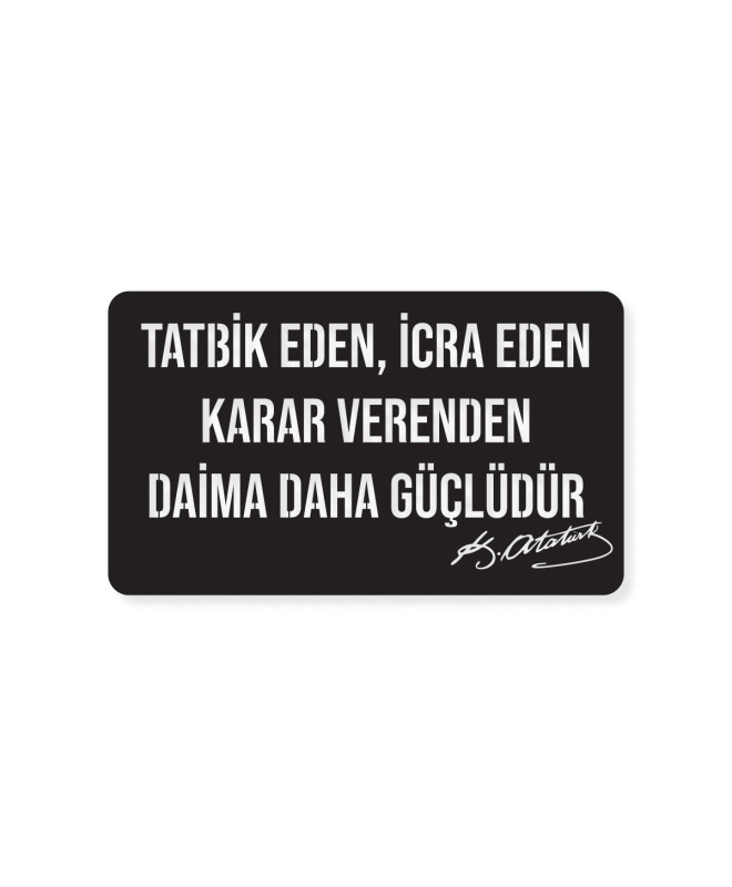 Tatbik Eden İcra Eden Metal Tablo