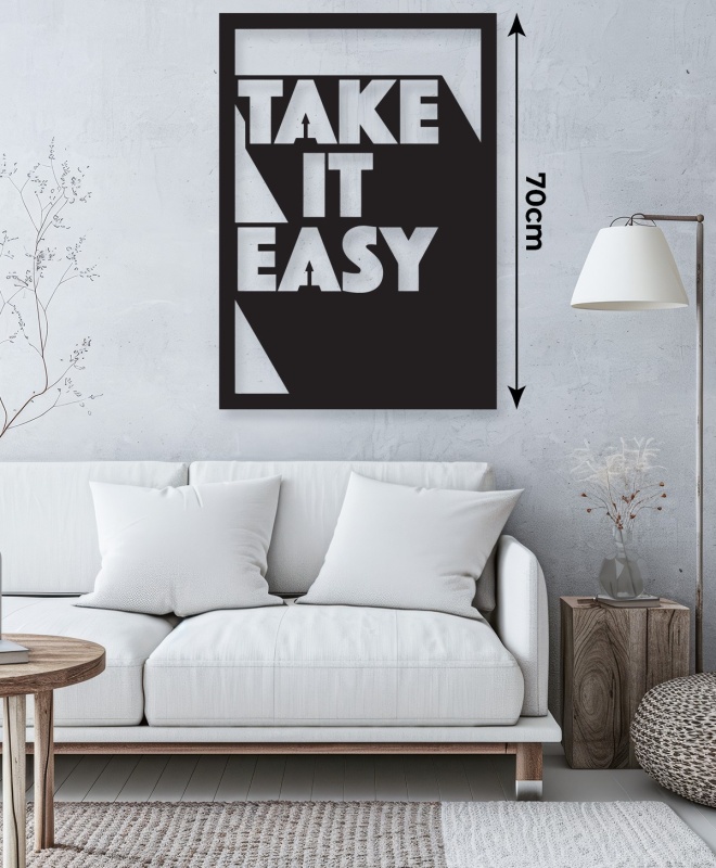 Take It Easy Metal Tablo