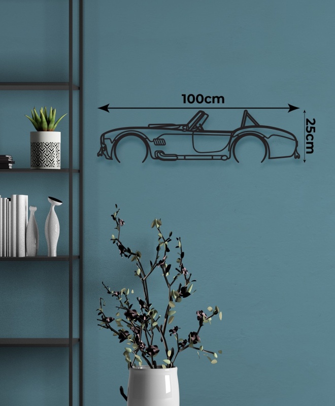 Ford Shelby Cobra Yan Açı Metal Tablo
