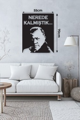 Nerde Kalmıştık Fatih Terim Metal Tablo