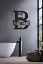 Bathroom B Metal Tablo