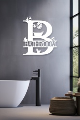 Bathroom B Metal Tablo