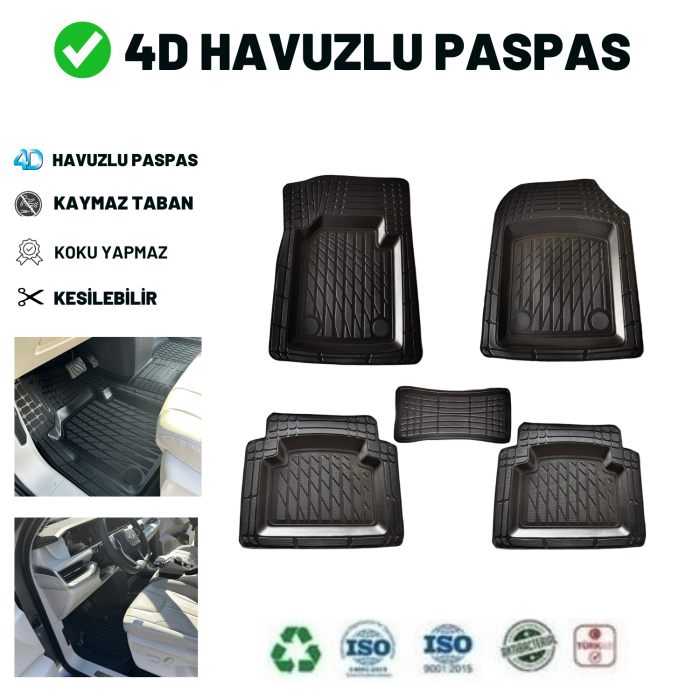 Volvo V40 2020 4D HAVUZLU ÜNİVERSAL YENİ NESİL PASPAS SİYAH GOLD SERİ