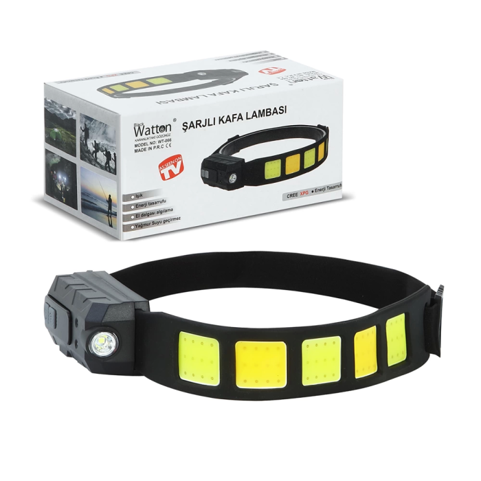 Sensörlü Cob Xpg Led Kafa Lambası  Wt-066