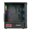 RAMPAGE COMPACT 4x120mm RGB FANLI 750W 80PLUS BRONZE MidT ATX GAMING KASA