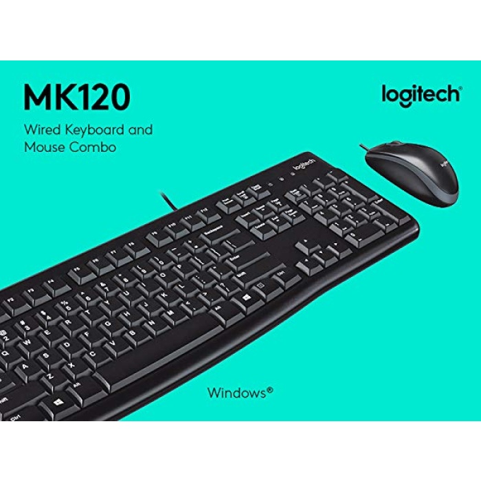 LOGITECH MK120 KABLOLU KLAVYE MOUSE SET