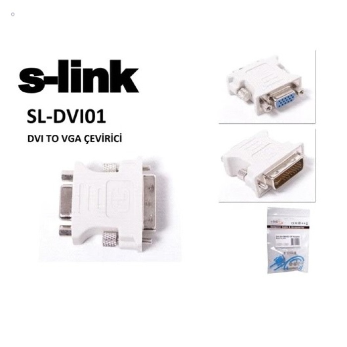 S-Link Sl-Dvı01 Dvı 24+5 M To Vga 15 F Çevirici