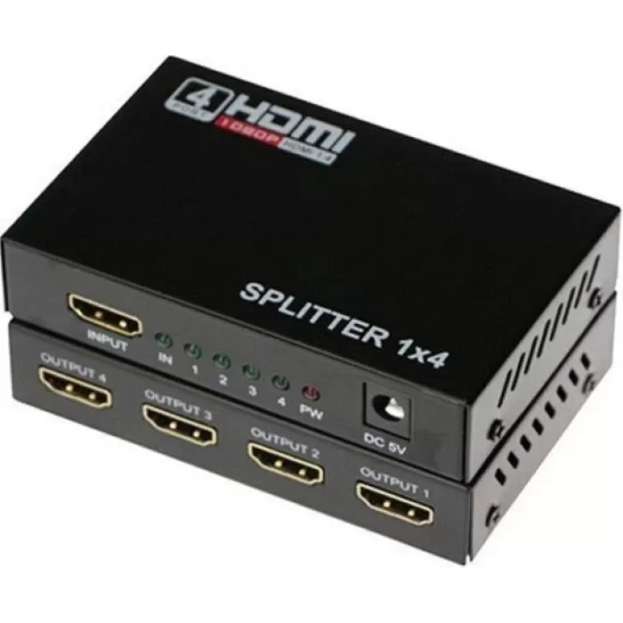 Polotech 4port Full Hd 4K 1x4 HDMI Splitter