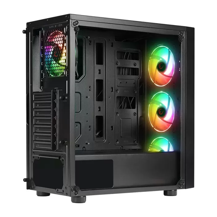 RAMPAGE TRIANGLE 4x120mm RGB Fanlı MidT ATX Gaming Oyuncu Kasası