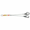 Karam KA341 Çift Kollu Şok Emicili Lanyard Statik Halatlı (1.20mt)