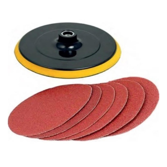 Yedekli Cırt Disk Zımpara Tabanı 115mm 6AD YEDEKLİ